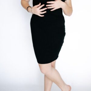 שמלת הנקה שחורה S