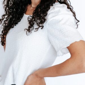חולצת קרפ לבנה Dazy M